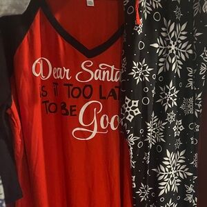 LuLaRoe Christmas Pajama Set